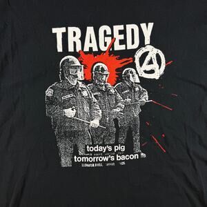 Tragedy Band Shirt Todays Pig Tomorrow's Bacon Size XL Crust Punk